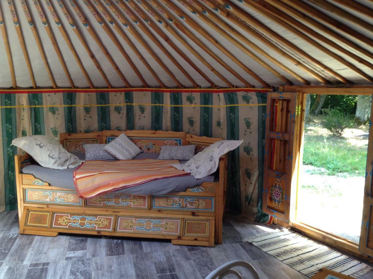 Yourte Mongole Du Centre Unisvers Peyrat-le-Château Zewnętrze zdjęcie